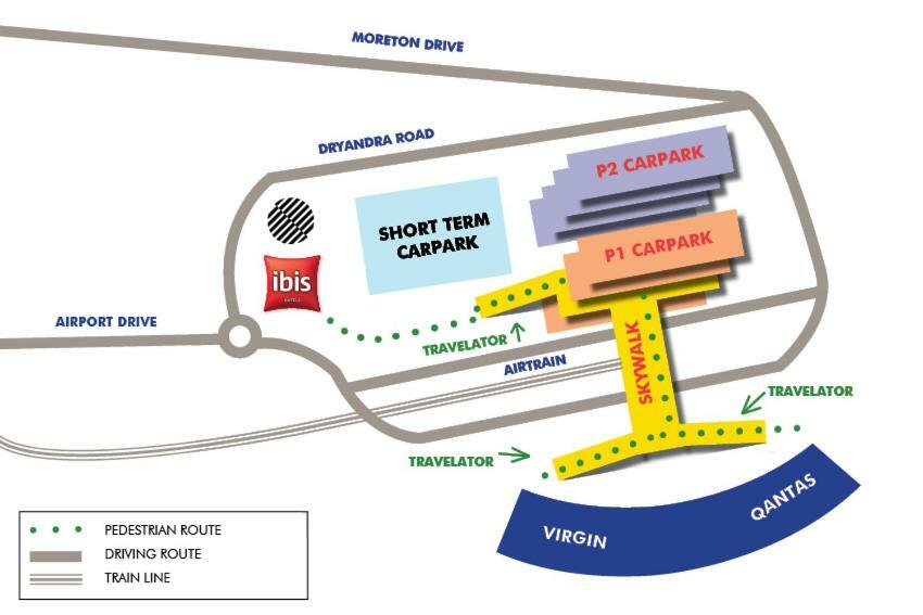 Hotel Pullman Brisbane Airport Exterior foto Map of the terminal